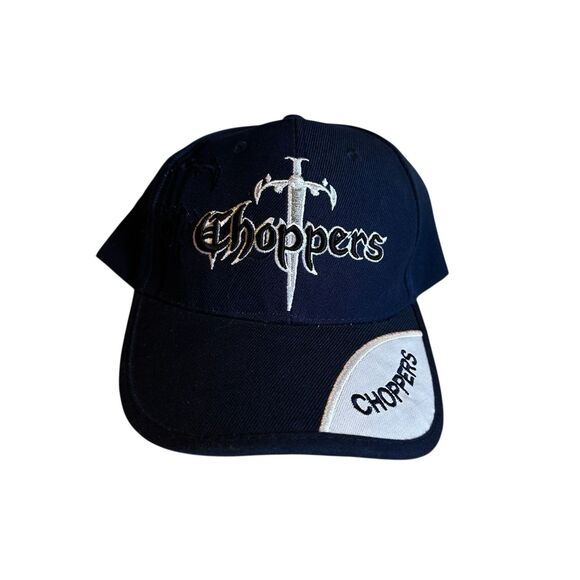 NEW West Coast Choppers Sword Blue Denim Baseball Cap Hat Motorcycle - Picture 2 of 9